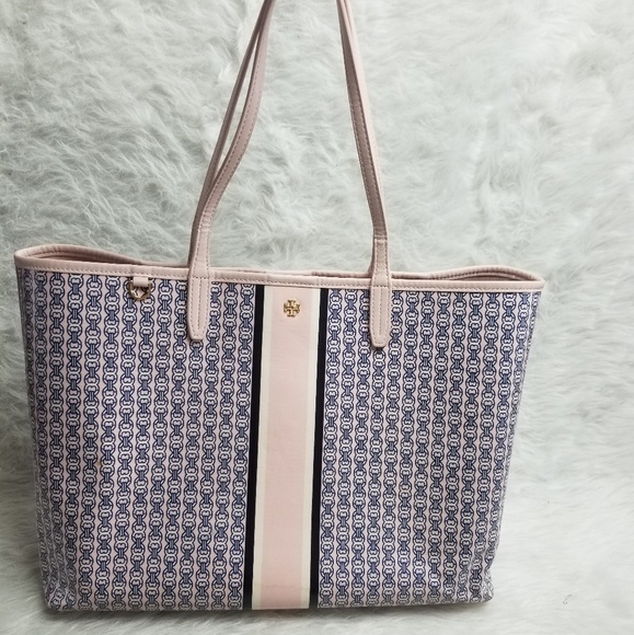 tory burch gemini link tote pink